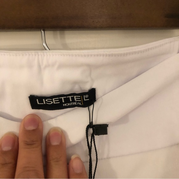 NWT New Lisette Montreal Ivory Capri sz 12 Golf Stretch - Picture 10 of 12